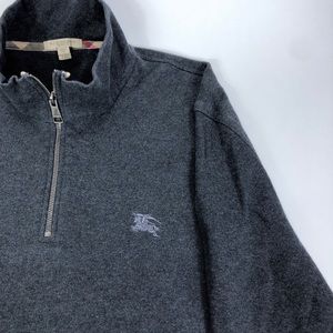 Burberry Men’s Gray Jacket 1/4 Zip XXL